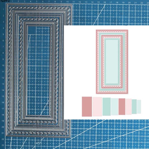Rectangular lace border metal - border,