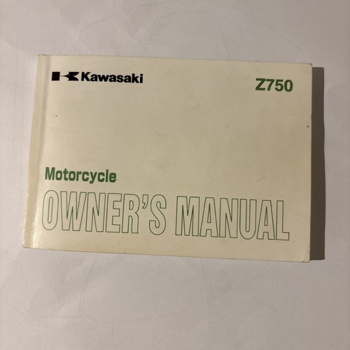 Kawasaki z750 owners - kawasaki, manual