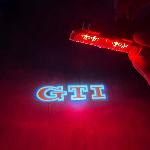 2pcs red gti badge - red,