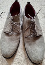 Poste Grey Suede Derby Shoes