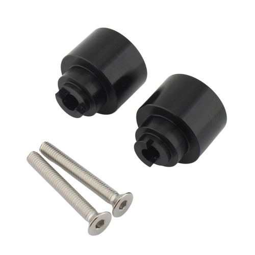 Black bar ends - black,