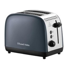 Russell Hobbs  Long Slot 2 Slice Toaster, Stainless Steel in Grey, 26552