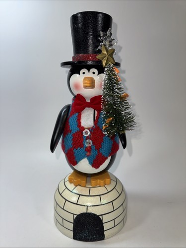 Penguin nutcracker top - penguin,