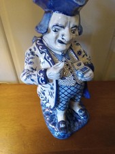 Delft Blu/Wht Toby Jug Snuff