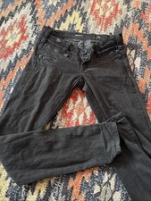 Miss Sixty Radio Low Rise Skinny Black Jeans 26 W Y2K