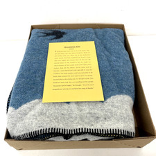 Wellspring Plains Indians Collection Swallowtail Robe Wool Blanket 50x72"