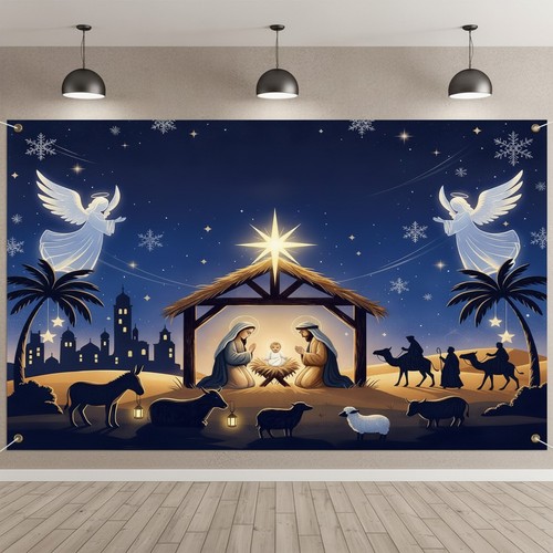 Durable polyester nativity - polyester,