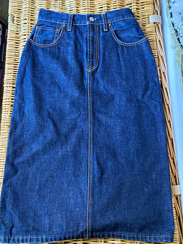 Evisu women blue denim midi - denim,