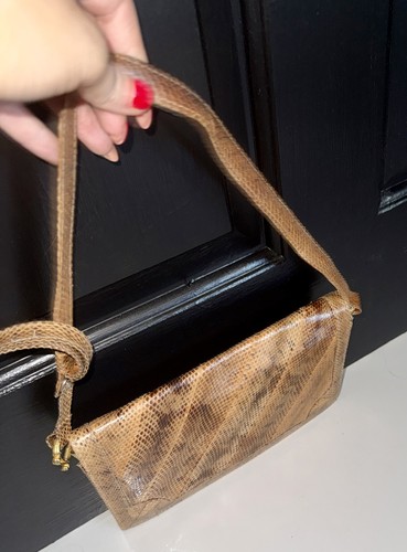 Vintage leather snakeskin