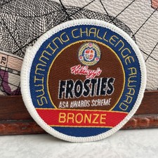 Vintage Patch Kellogg's Frosties ASA Awards Swimming Challenge Bronze Badge