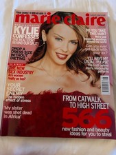 Kylie Minogue Marie Claire UK August 2002 magazine & cover Fever era