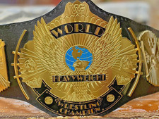 Wing eagle championship belt wrestling replica title 2mm metal adult size WWF