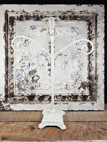 Shabby chic metal glass - shabby,