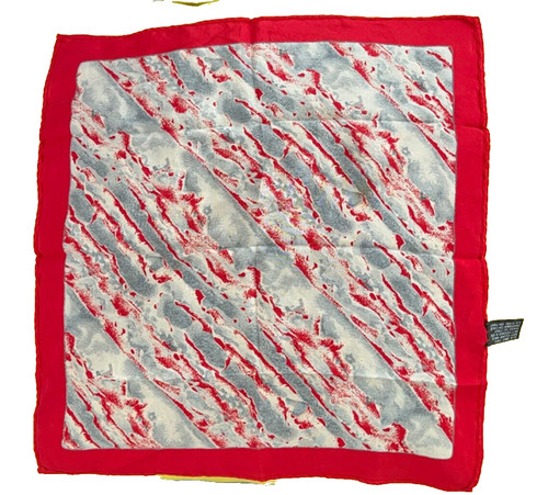 Red grey silk - red,