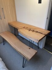 Hardwood Live Edge Table And