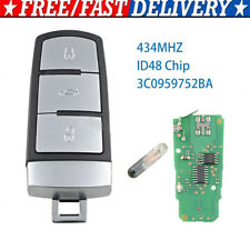 3 Button Car Key Fob 3C0959752BA For VW Passat CC B7 B6 Magotan 434Mhz ID48 Chip