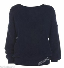 LADIES OVERSIZED BAGGY  JUMPER KNITTED  SWEATER THICK KNIT TOP