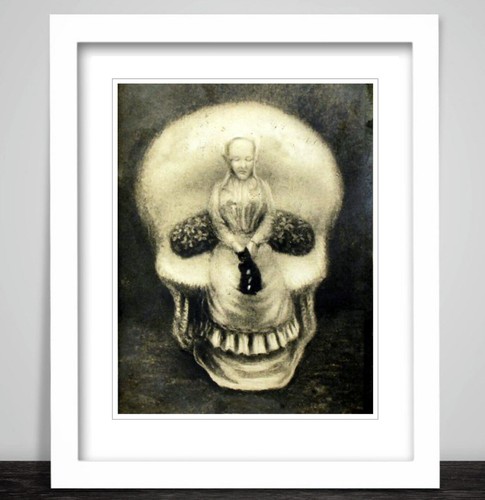 Skull optical illusion - , art