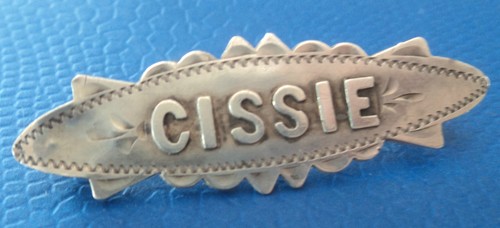 Edwardian sterling silver name - silver,