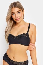 M&Co Lace Trim Non Wired Bra