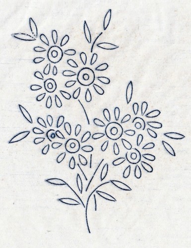 Vintage embroidery transfer - vintage,