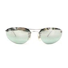Mens RAY-BAN Gren Tint Silver Frame RB 3155 Sunglasses w CASE H31