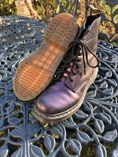 Dr Doctor Martens Docs 1460 boots in purple iridescent Women’s Size Uk 4