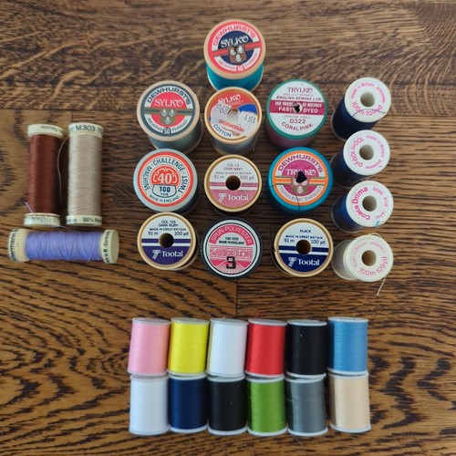 Vintage selection cotton reels - vintage,