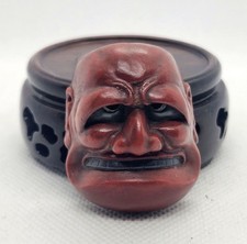 Japanese Netsuke Mask Buaku