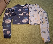 M&S Space Dinosaurs and Space PJs 2-3 Yesrs Old Double Lot.