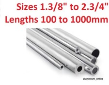 Aluminium round tube - round, 1.3/8"