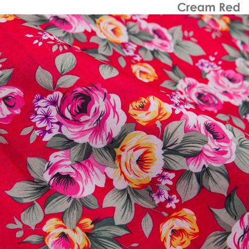 Floral fabric rose - fabric, vintage