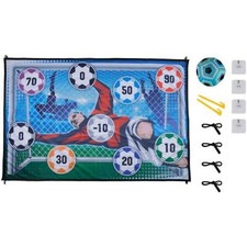 Portable Football Goal Target Game Includes Ball Training Equipment Set for Kids