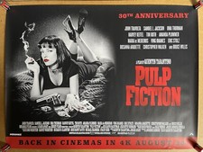 Pulp Fiction - Original UK Cinema Quad Poster - 2024 - 30Th Anniversary