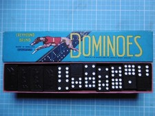 VINTAGE CLASSIC PUB GAME GREYHOUND BRAND DOMINO'S COMPLETE DOUBLE 6S VGC