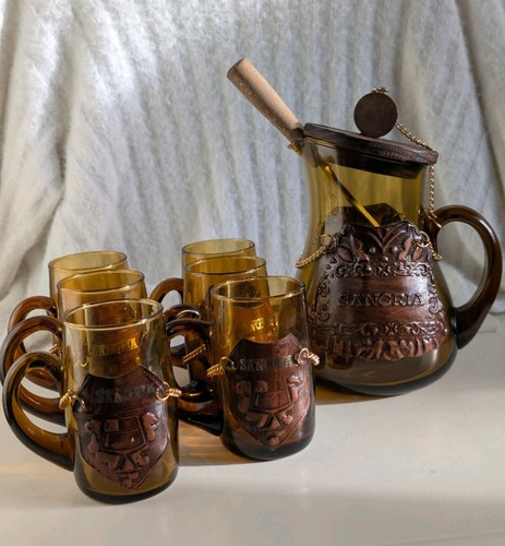 Vintage spanish amber glass - vintage,