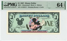 1987 $1 Disney Dollar Mickey