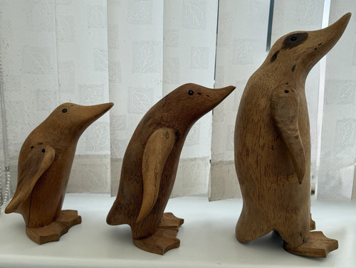 Set wooden penguin - set, of
