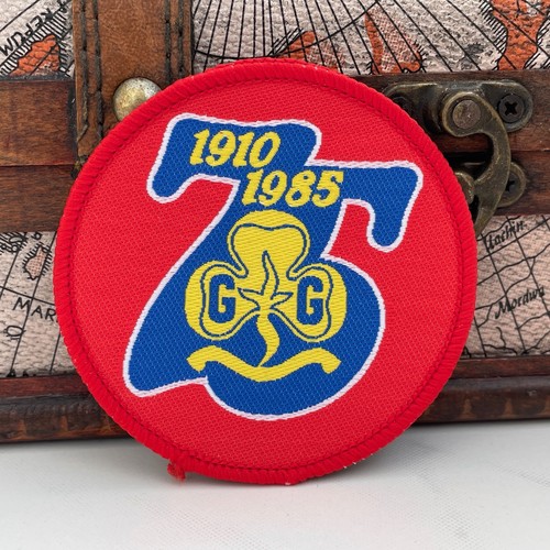 Vintage girl guides patch 75th - vintage,