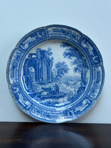 Antique staffordshire blue - antique,