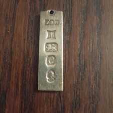 Sterling Silver Ingot Pendant