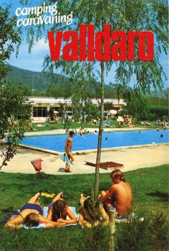 Vintage postcard camping - postcard,