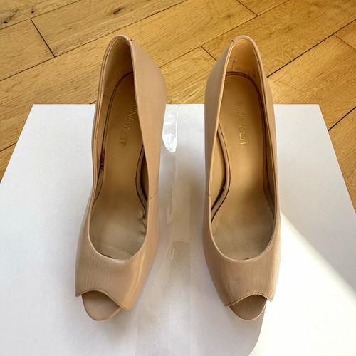 Nine west beige peep toe - nine,