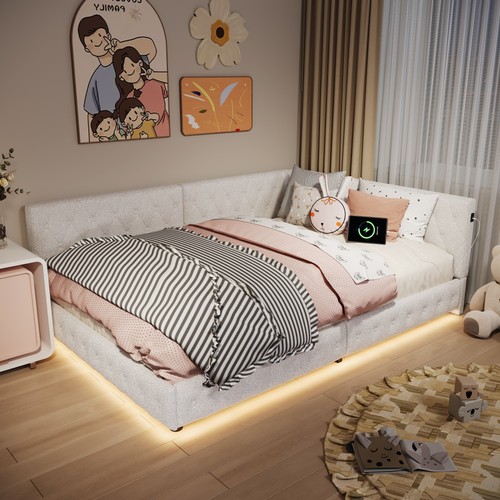 Upholstered double sofa - double, bed