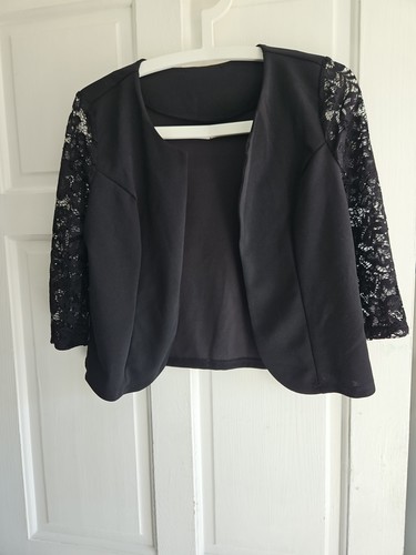 Black jacket bolero size - bolero, 8
