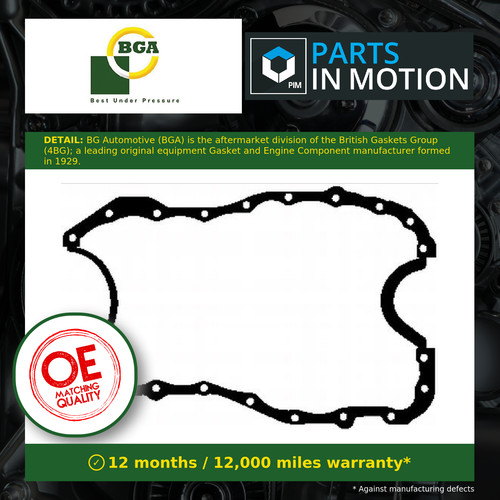 Sump gasket fits renault bga - sump,