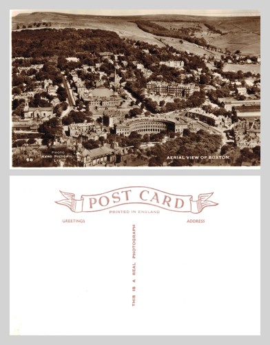 Vintage postcard aerial view - postcard,