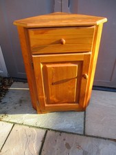 Pine corner cupboard with