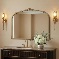 Large Vintage Gold Arched