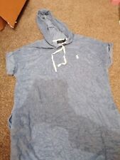 Long baby Blue Polo Ralph Lauren pocket towel Dress loose 